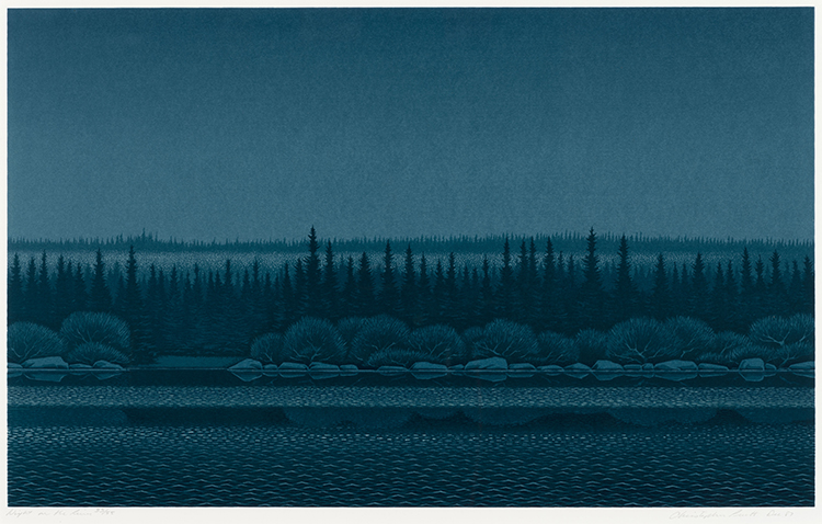 Night on the River by Christopher Pratt