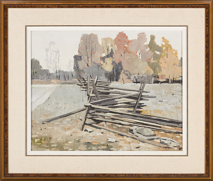 Snake Fence, Coboconk Ont by Donald Appelbe Smith