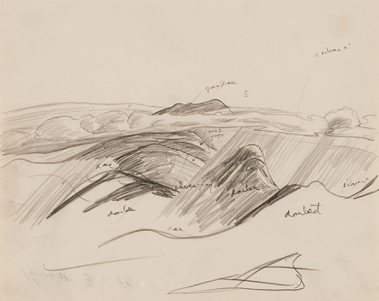 White Mountains, New Hampshire (from Sugar Loaf), Book 3 - 18 by Lawren Stewart Harris