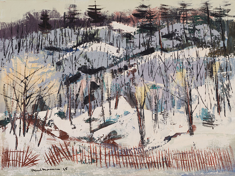 Snow Fence, Winter par Henri Leopold Masson