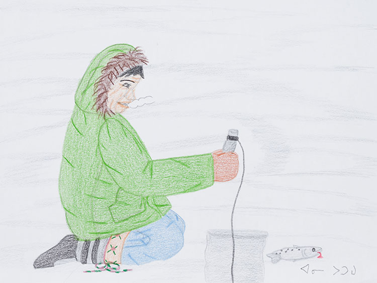 Frozen Dinner by Annie Pootoogook