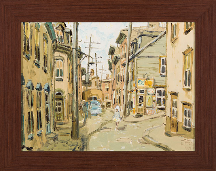 Rue la Tourelle at Ste. Marie, Quebec by John Geoffrey Caruthers Little