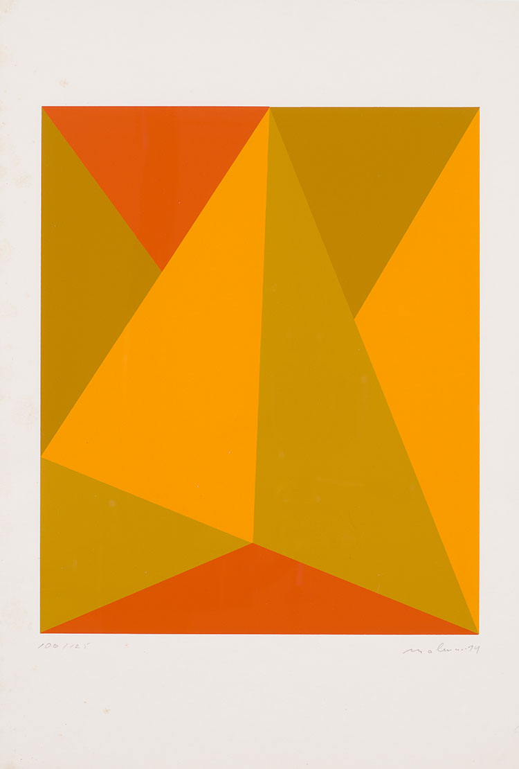 Triangulaire Ocre by Guido Molinari