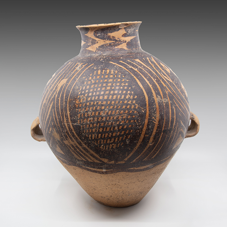 Chinese Earthernware Painted Jar, Majiayao Culture, Neolithic Period (3300-2000 BC) by  Chinese Art