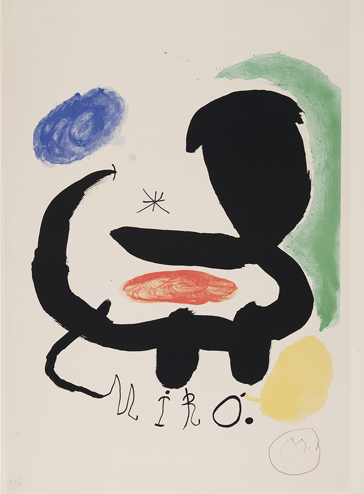 Poster for the exhibition "Miró" at Sala Pelaires, Palma de Majorca by Joan Miró