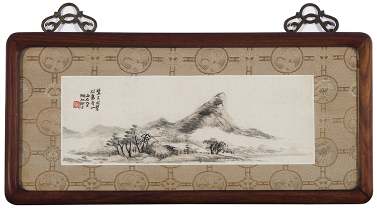 Miniature Mountain Landscape par Wu Hufan