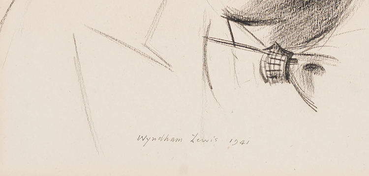 Portrait of Douglas LePan by Percy Wyndham Lewis