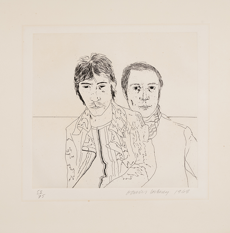 Ossie and Mo par David Hockney