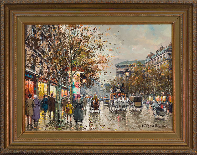 Boulevard de la Madeleine à Paris en 1900 by Antoine Blanchard
