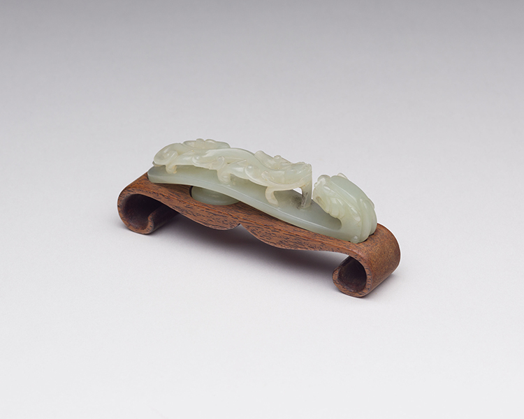 Chinese Pale Celadon Jade Belthook, 19th Century by  Chinese Art