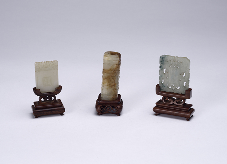 Three Chinese Jade Carvings, 19th/20th Century par  Chinese Art
