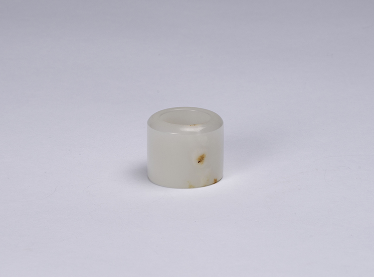 A Chinese White Jade Archer’s Ring, 19th Century by  Chinese Art