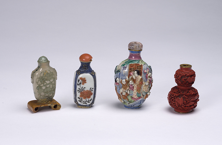 A Group of Four Chinese Snuff bottles, 19th/20th Century by  Chinese Art