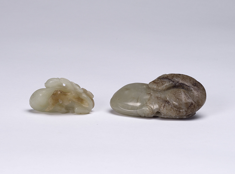 Two Chinese Mottled Jade Carvings, 19th/20th Century par  Chinese Art