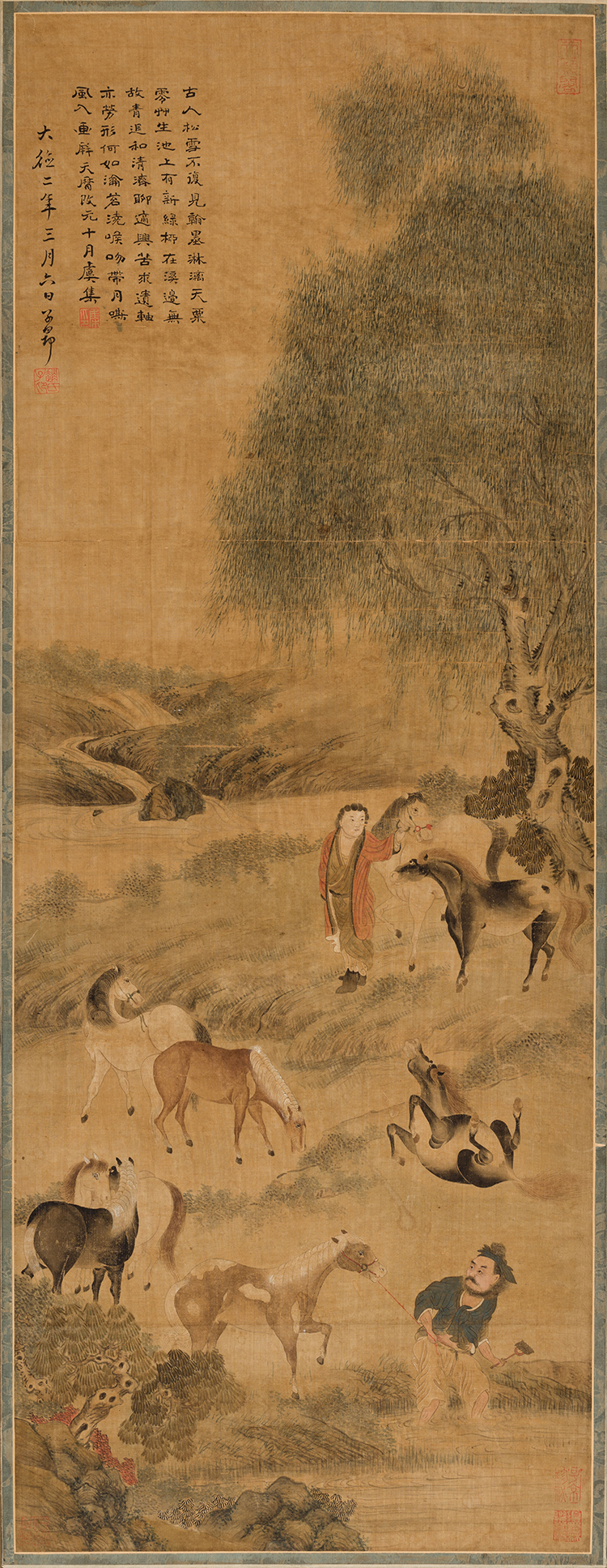 After Zhao Mengfu (1254 - 1322) – Emperor’s Royal Horses, 20th Century par  Chinese Art