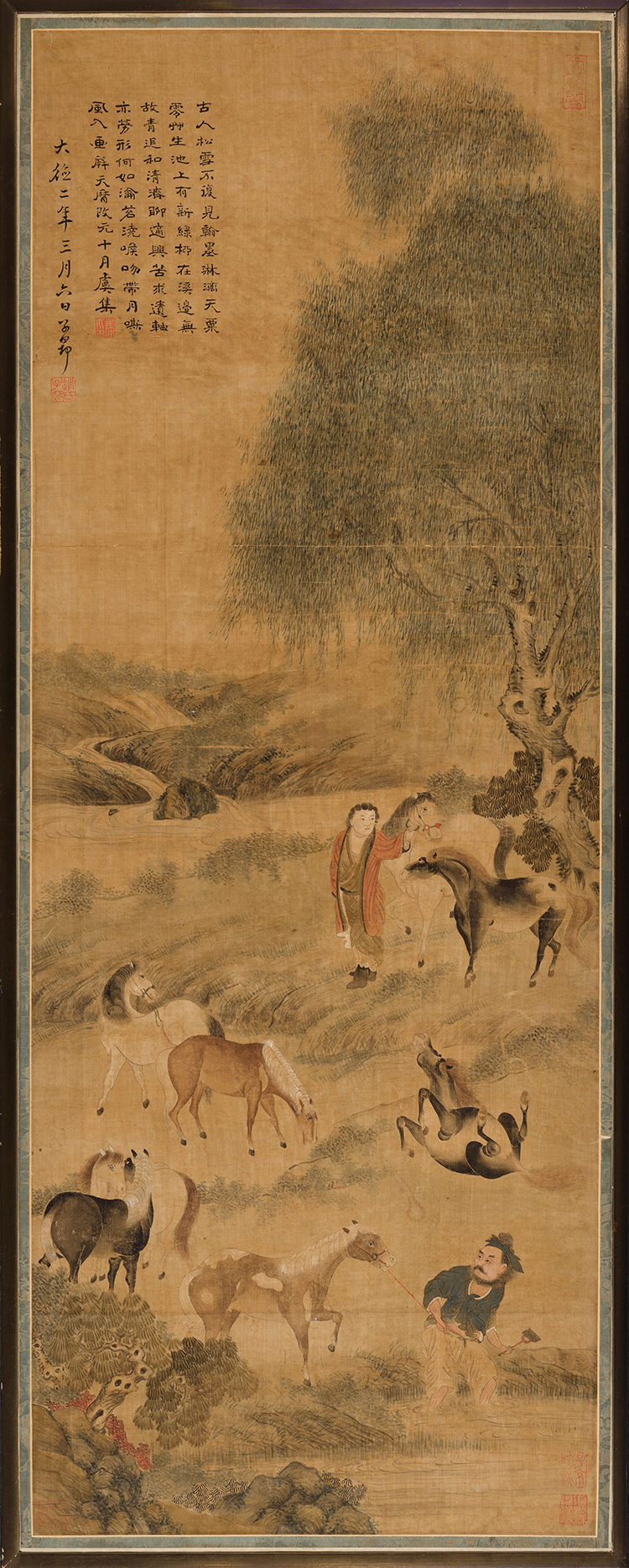 After Zhao Mengfu (1254 - 1322) – Emperor’s Royal Horses, 20th Century by  Chinese Art