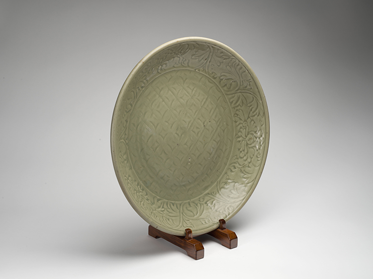 A Large Chinese Longquan Celadon Glazed Charger, Ming Dynasty, 15th Century by  Chinese Art