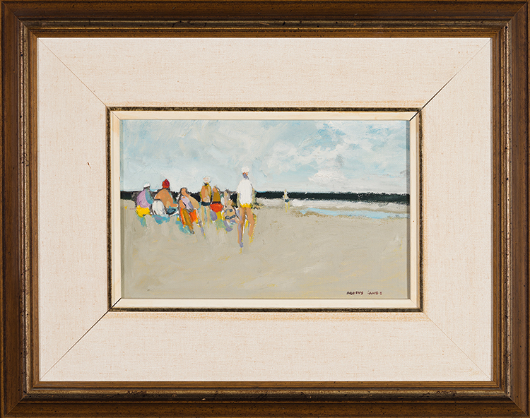 Beach Goers by Molly Joan Lamb Bobak
