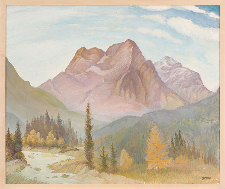 Mountain Scene by William Percival (W.P.) Weston