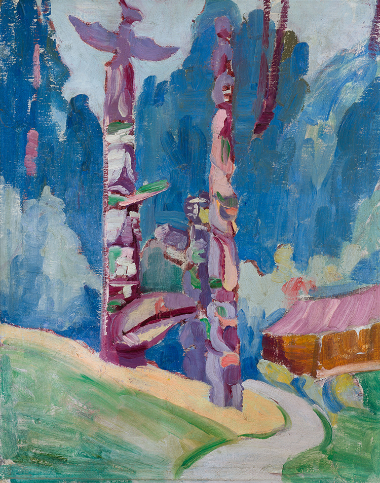 Totem Poles by Mildred Valley Thornton