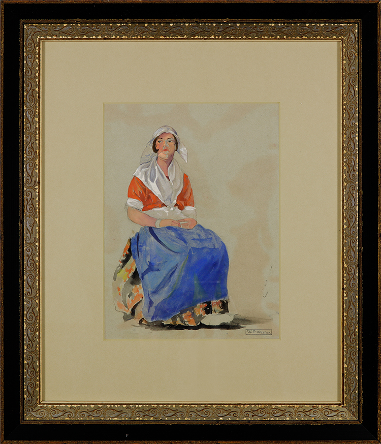 Portrait of a Seated Dutch Woman par William Percival (W.P.) Weston