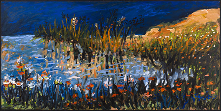 Spring Landscape with Water by Yehouda Chaki