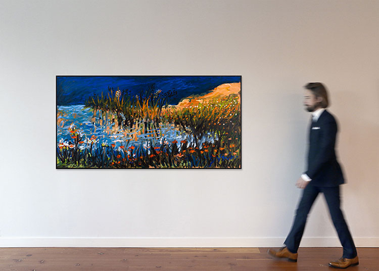 Spring Landscape with Water by Yehouda Chaki