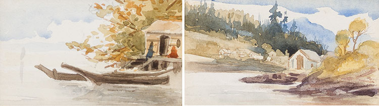 Two watercolours by School of Emily Carr