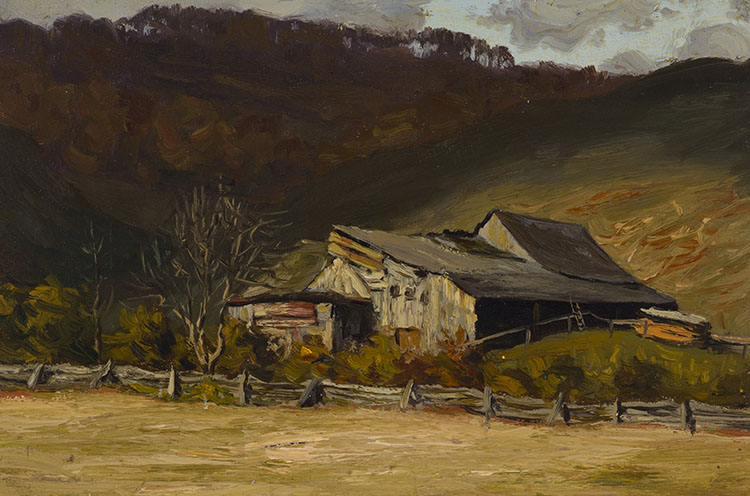 Abandoned Farm (Study for Deserted Barn, Laurentians) by Lawren Stewart Harris