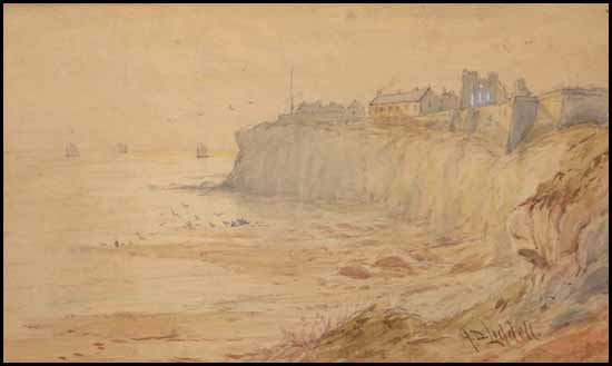 Tynemouth Cliffs, Early Morning by John Davison Liddell