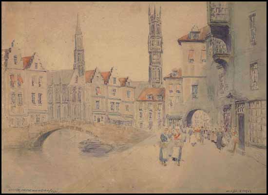 In Old Bruges par Victor Noble Rainbird