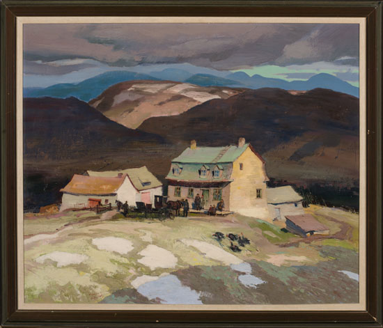 Sunday Afternoon, Early Spring, Baie St-Paul Country par George Franklin Arbuckle