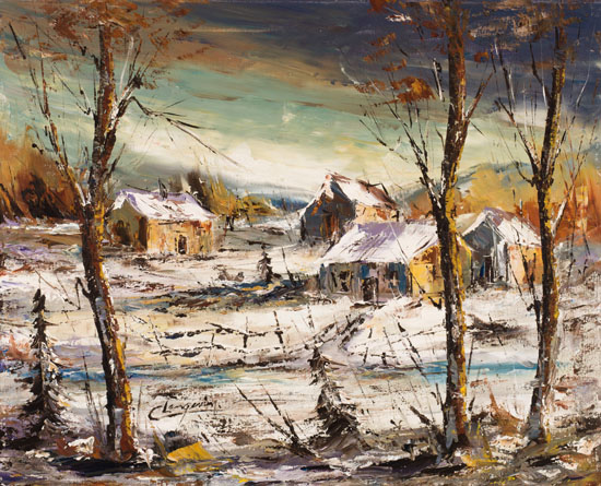 Winter Landscape by Claude Langevin