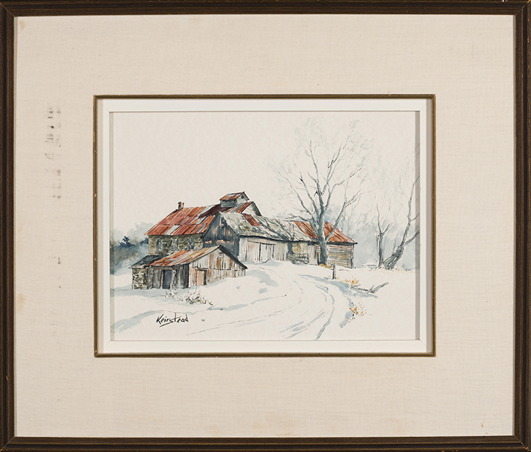 Farmouse in Winter par James Lorimer Keirstead