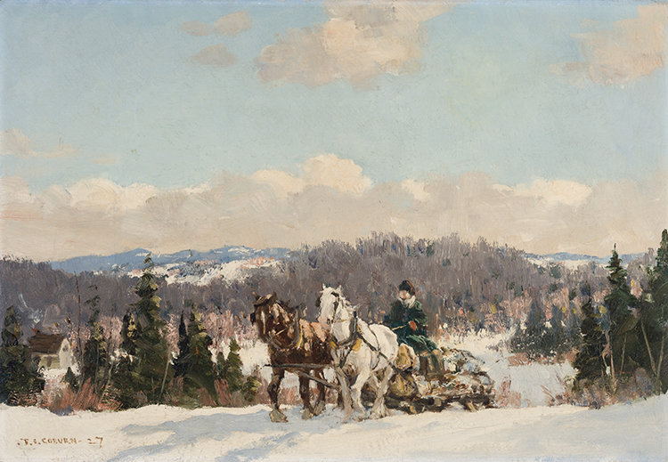 Logging Team by Frederick Simpson Coburn