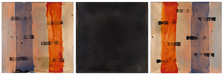 Blanket Statement Blue Red par Tom Burrows