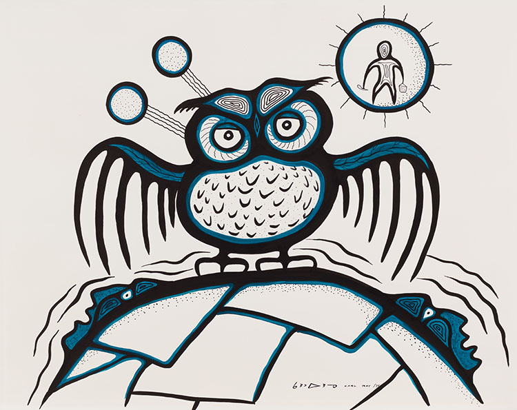 Owl Atop the Shaking Tent by Carl Ray