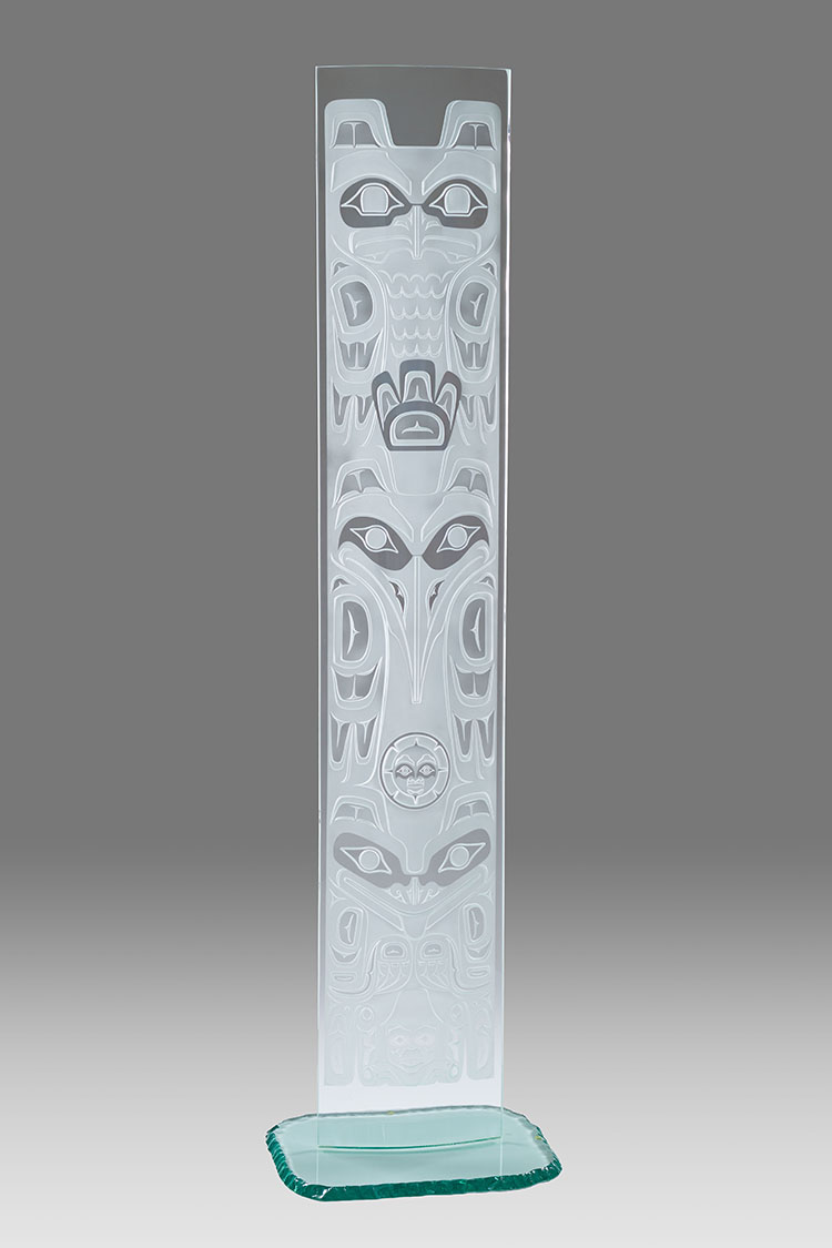 Glass Totem by Clarence Mills