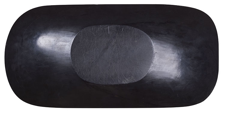 Argillite Platter with Haida Motifs by Unidentified Haida Artist