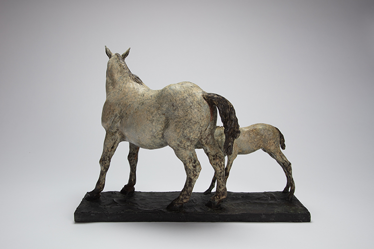 Camargue Mare and Foal by Joseph Hector Yvon (Joe) Fafard