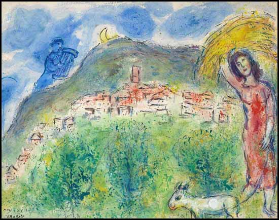 La Moissonneuse (The Harvester) par Marc Chagall