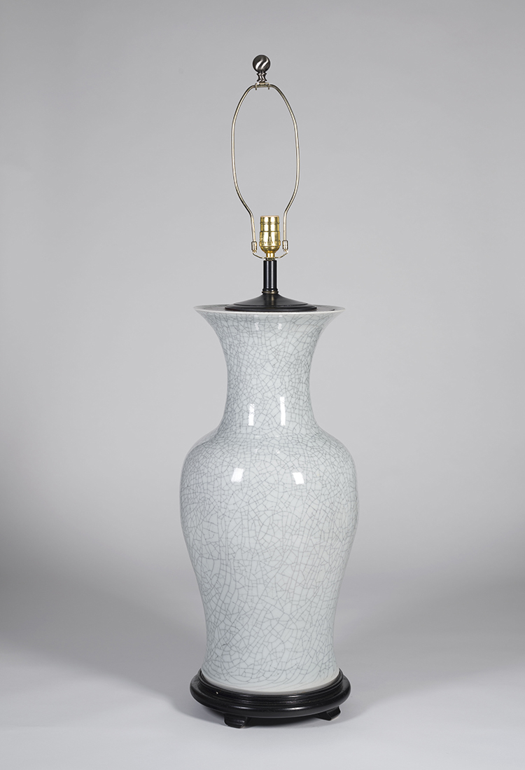 A Large Chinese Crackle Glazed Baluster Vase, Early 20th Century by  Chinese Art