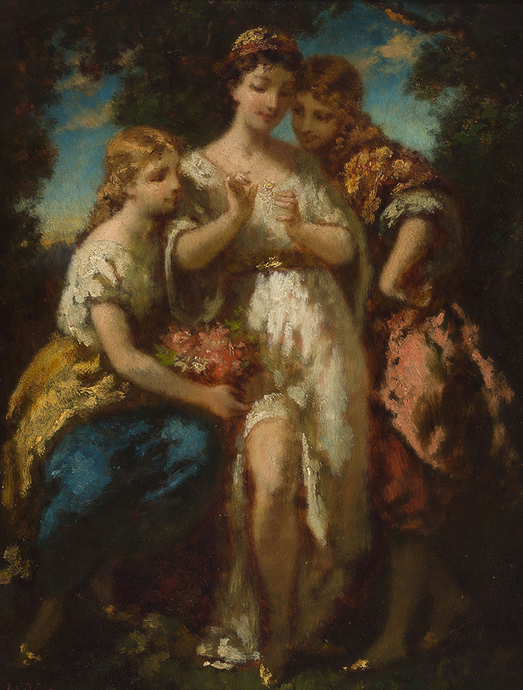 Three Beauties par Narcisse Virgile Diaz de la Pena