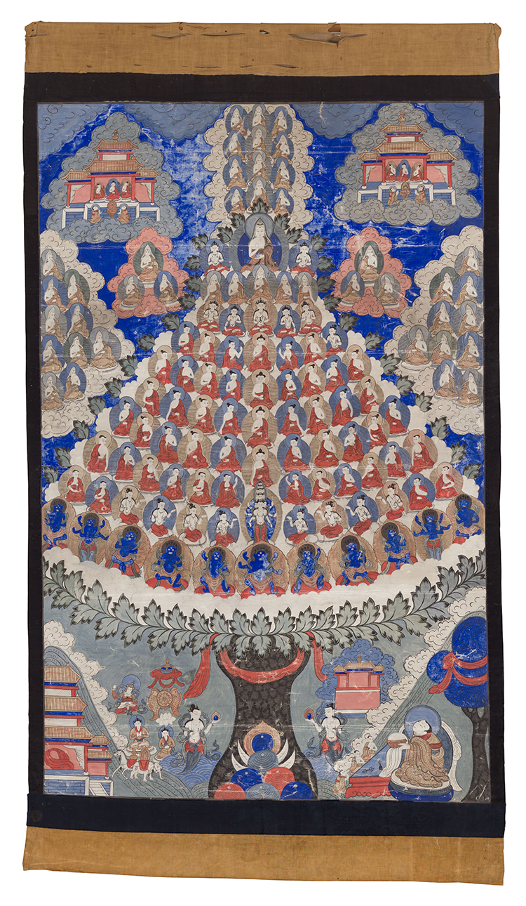 A Large Tibetan Thangka of a Refuge Tree, 19th/20th Century par Tibetan Art