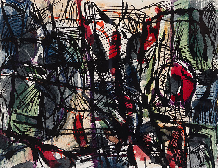 Sans titre / Superbagnères par Jean Paul Riopelle