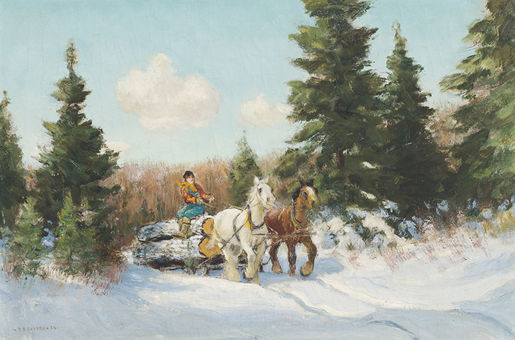 The Logging Team par Frederick Simpson Coburn