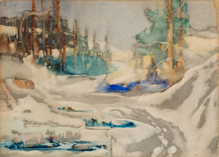 Untitled Snow Scene by Charles John Collings