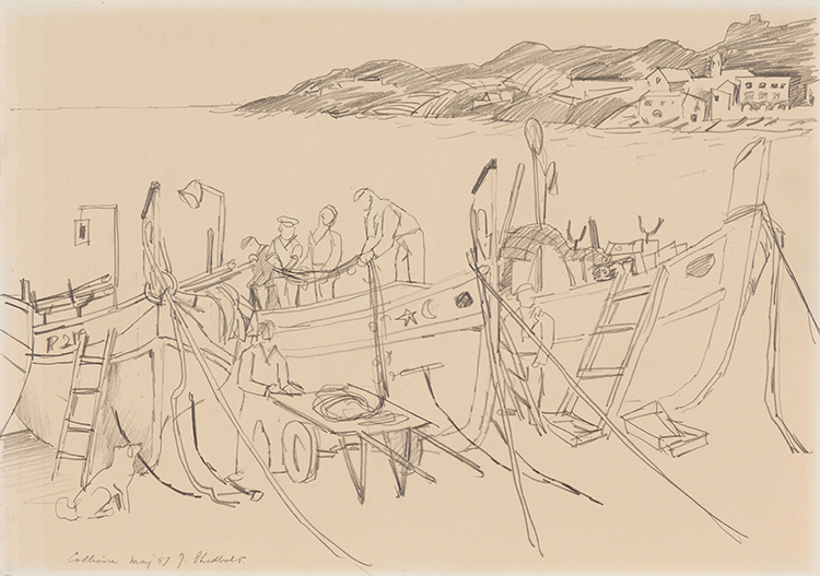 Collioure, May '57 par Jack Leonard Shadbolt