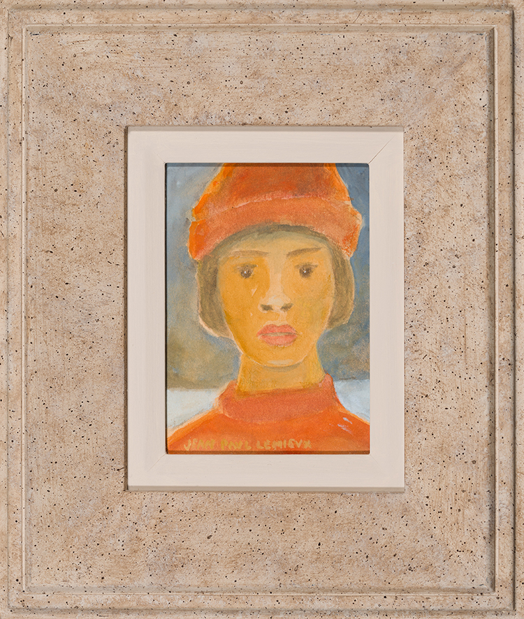 Jeune fille au bonnet rouge par Jean Paul Lemieux