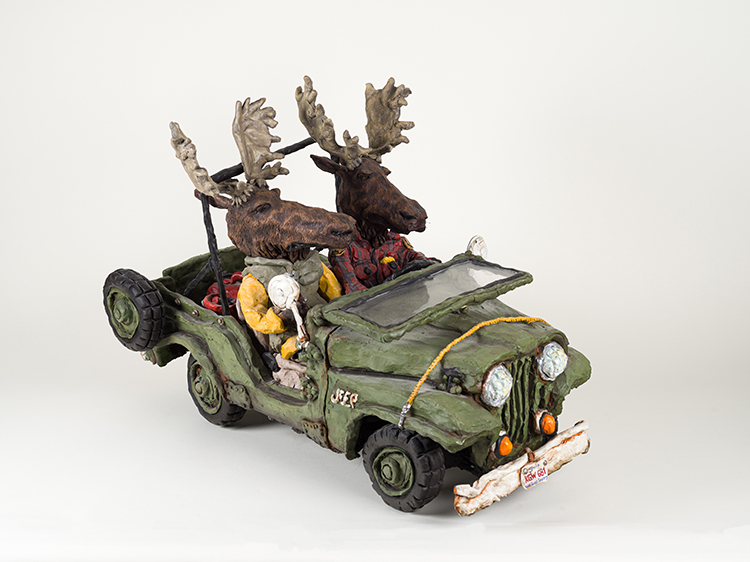 Two Moose in a Jeep par Patrick Amiot
